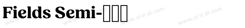 Fields Semi字体转换